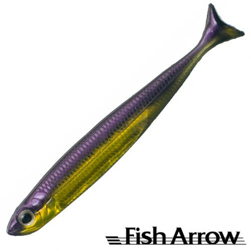 Мягкие приманки Fish Arrow Flash J Huddle 2 #05 Purple Weenie/Silver 5шт
