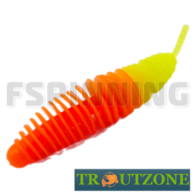 Мягкие приманки Trout Zone Plamp 2.5g/60mm orange/chartreuse сыр 7шт