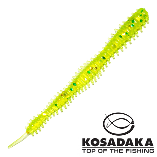 Мягкие приманки Kosadaka S-Liner Worm 55mm #GR 15шт - купить в Москве