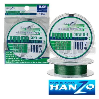 Шнур Hanzo Pandora x4 0.4 125м 0,10 мм 4.8 кг Green - купить в интернет-магазине в Москве