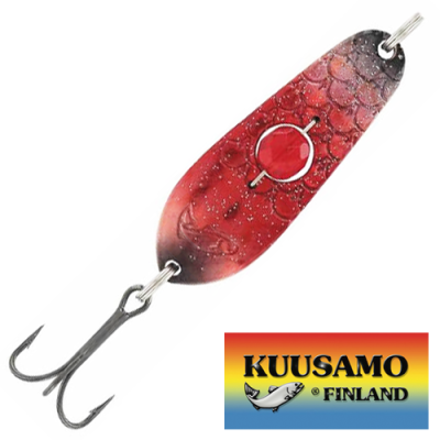 Блесна колебалка Kuusamo Rasanen 50/11 бусинка GL/BL/R-C Uv - купить в Москве