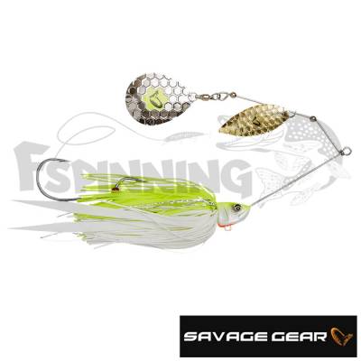 Спиннербейт Savage Gear Da-Bush Spinnerbait 180 #Yellow White Silver - купить в Москве