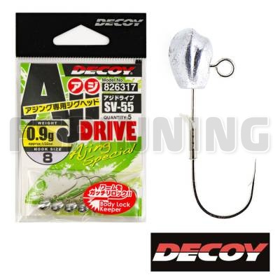 Джиг-головки Decoy SV-55 Aji Drive 8 0.6gr - купить в интернет-магазине в Москве
