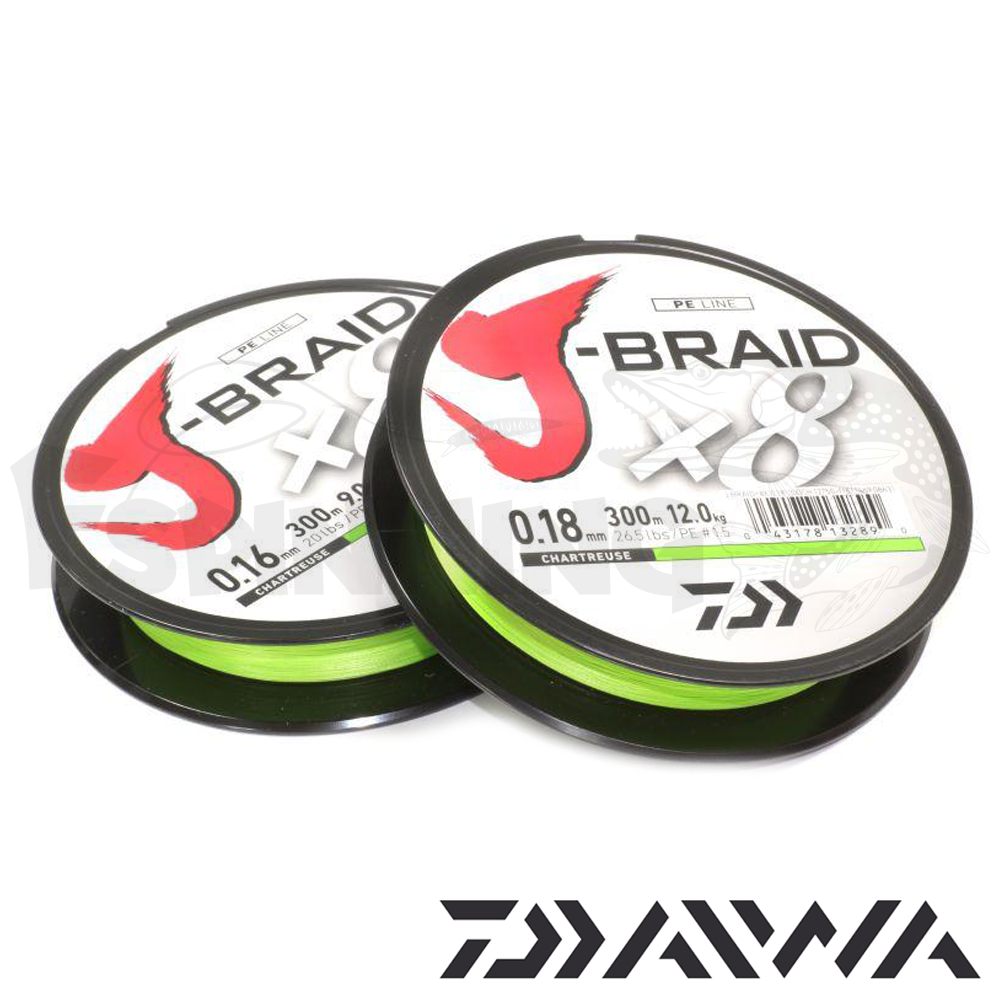 Шнур Daiwa J-Braid PE X8 150m chartreuse #4 0.28mm/58lb/26.5kg - купить в интернет-магазине в Москве