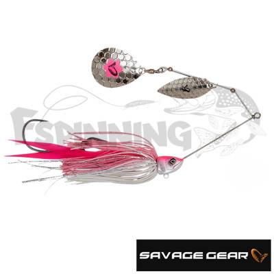 Спиннербейт Savage Gear Da-Mega Bush Spinnerbait 210 #Pink Silver - купить в Москве