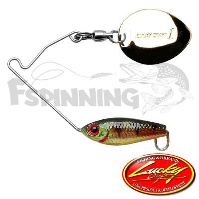 Спиннербейт Lucky Craft Areas 3/16 5.2gr #884 Aurora Gold Northern Perch - купить в Москве