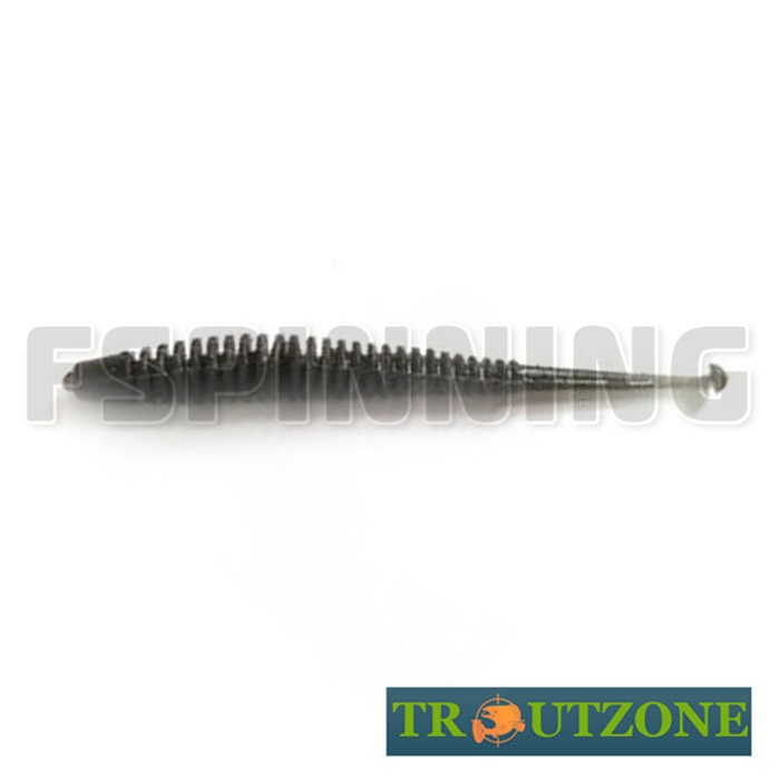 Мягкие приманки Trout Zone Boll 3.2g/81mm black сыр 12шт