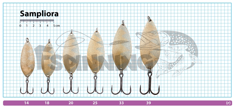 Блесна колебалка Pontoon 21 Sampliora 18gr #G20-002 - купить в Москве