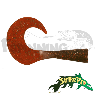 Хвосты Strike Pro Wolf Tail Jr. #моторное масло с блестками 2шт