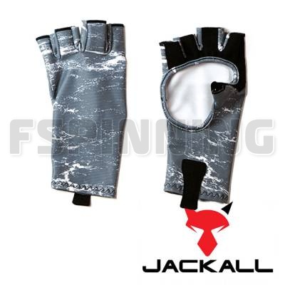 Перчатки солнцезащитные Jackall Cool Touch UV Cut Gloves WP Gray L - купить в интернет-магазине в Москве
